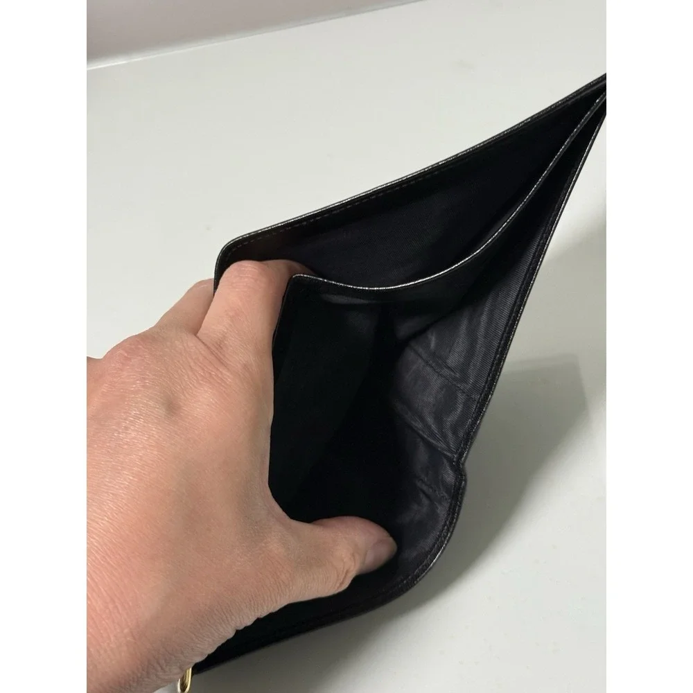 Givenchy Men's Black Leather Slim Bi Fold Wallet Spain Luxury Designer Logo